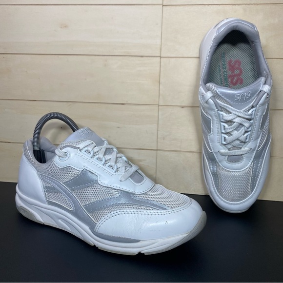 SAS Tour Mesh White Silver Women's Size 7 N Shoes Tripad Comfort Sneakers - Picture 11 of 11